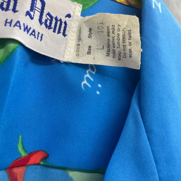 Vintage Rai Nani Button Down Size L All Over Floral Print - Picture 4 of 5